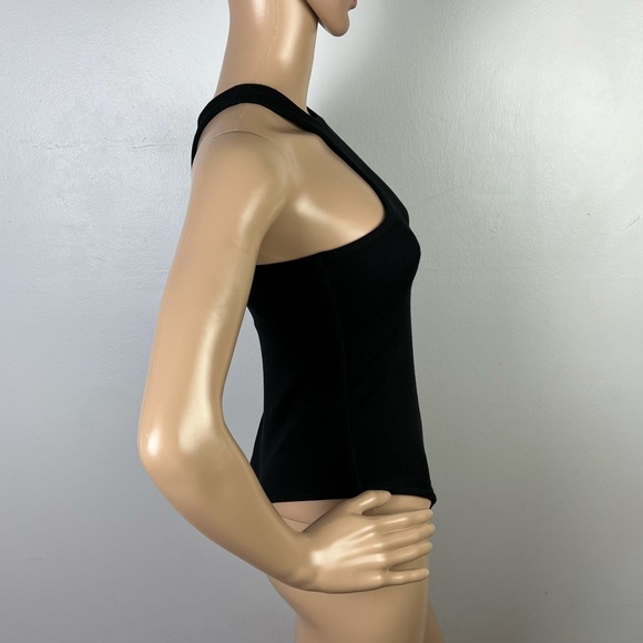 NEW ALLSAINTS BLACK RIBBED TANK BODYSUIT - Picture 5 of 10
